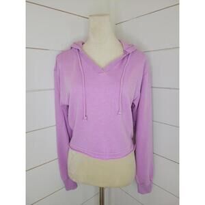 American Eagle Outfitters XS lavender purple pullover cropped hoodie
